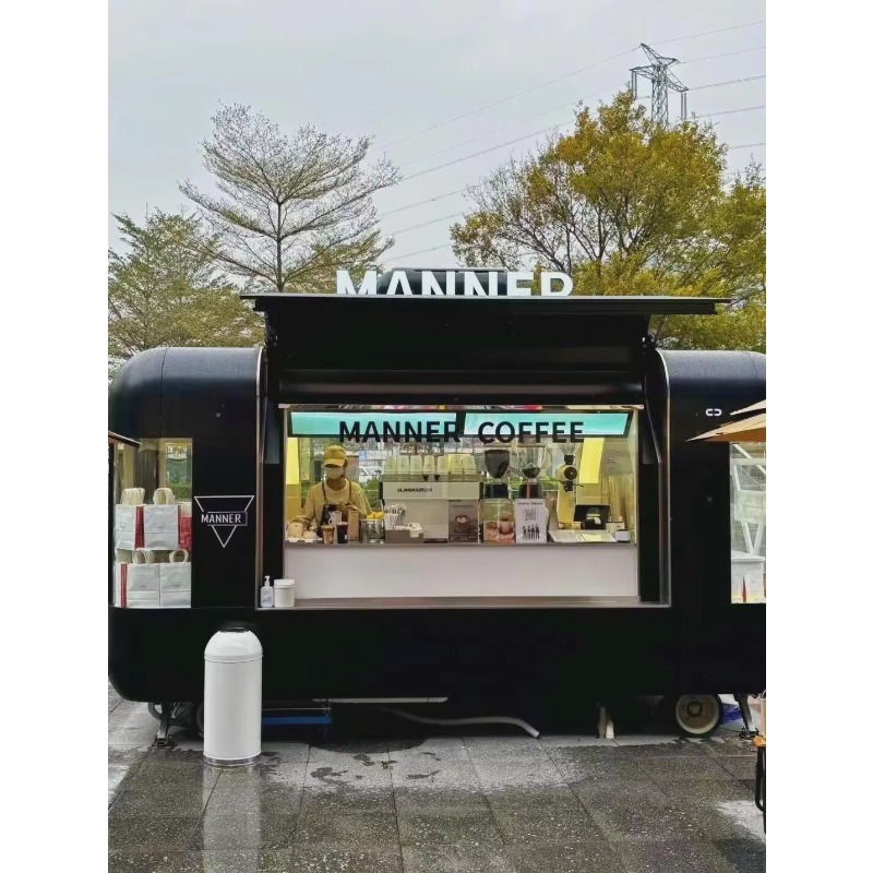 Coffee Tea Boba - Mobiele foodtruck trailer met complete keuken,