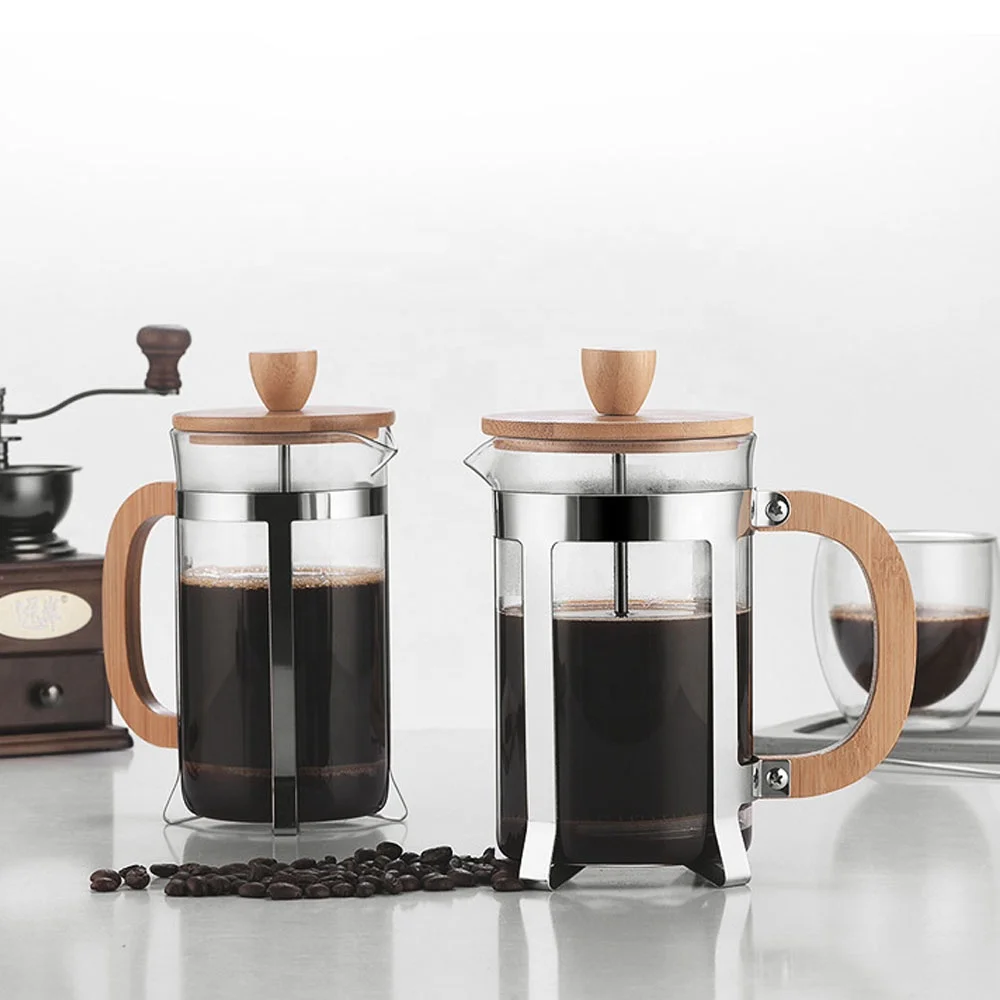 French Press Coffee & Tea - 350/600ml RVS perskan, voedselveilig, persmodel met