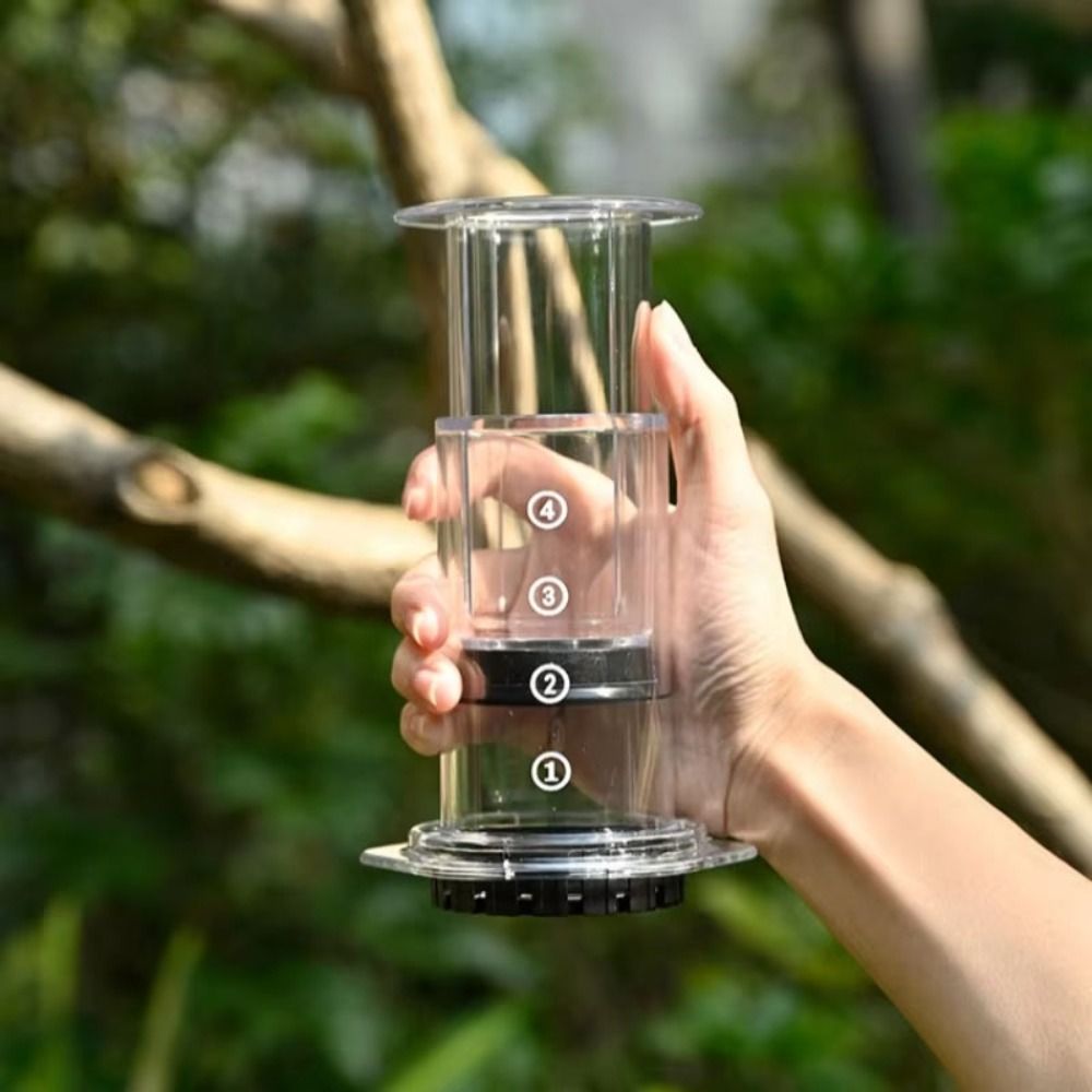French Press Coffee & Tea - Draagbare koffiekan Franse stijl Antislip perskoffiepot
