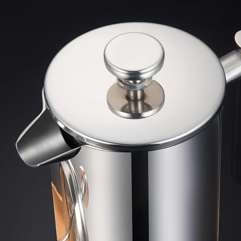 French Press Coffee & Tea - Elegante 350ml RVS French Press Koffiezetapparaat