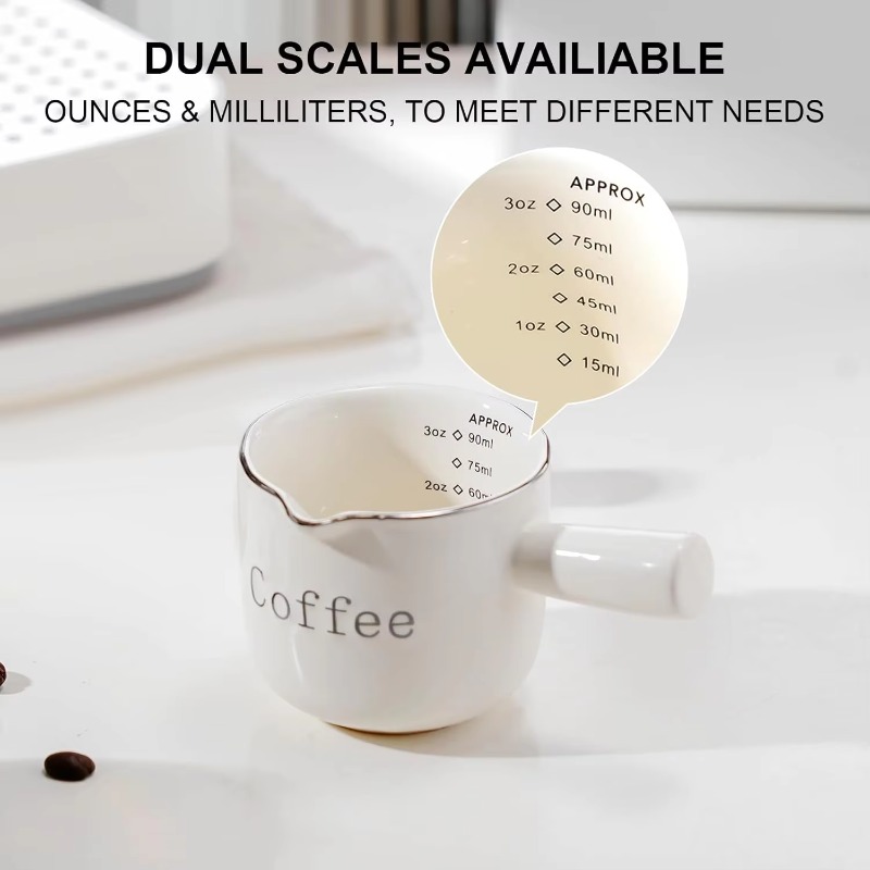 Coffee Tea Latte - Mini keramische koffiekop met handvat V-vormige