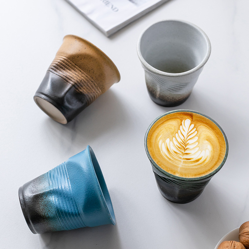 Coffee Tea Latte - 200Ml Ruwe Aardewerk Koffiekop Creatieve Melkbeker