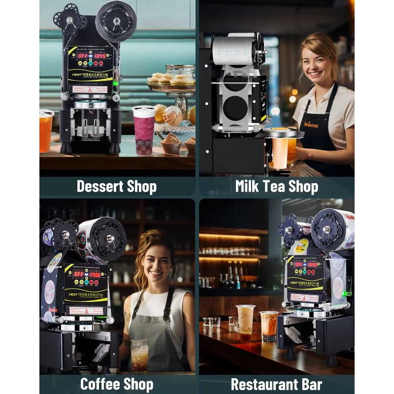 Volautomatische papieren melkt - Coffee Tea Boba recensie en prijs