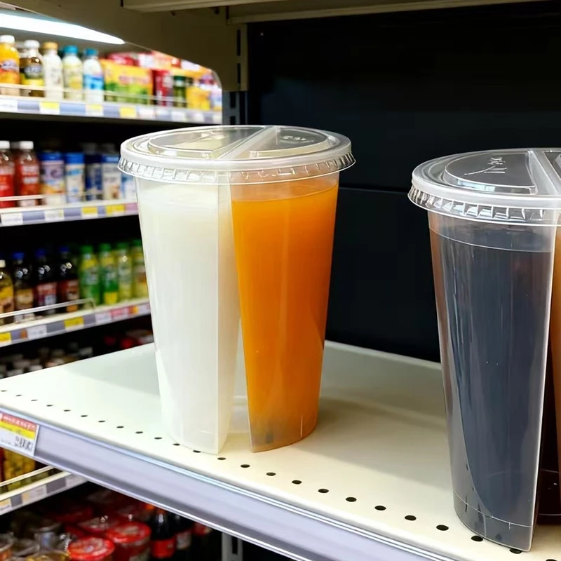 2-in-1 Wegwerp Plastic Bekers, - Coffee Tea Boba recensie en prijs