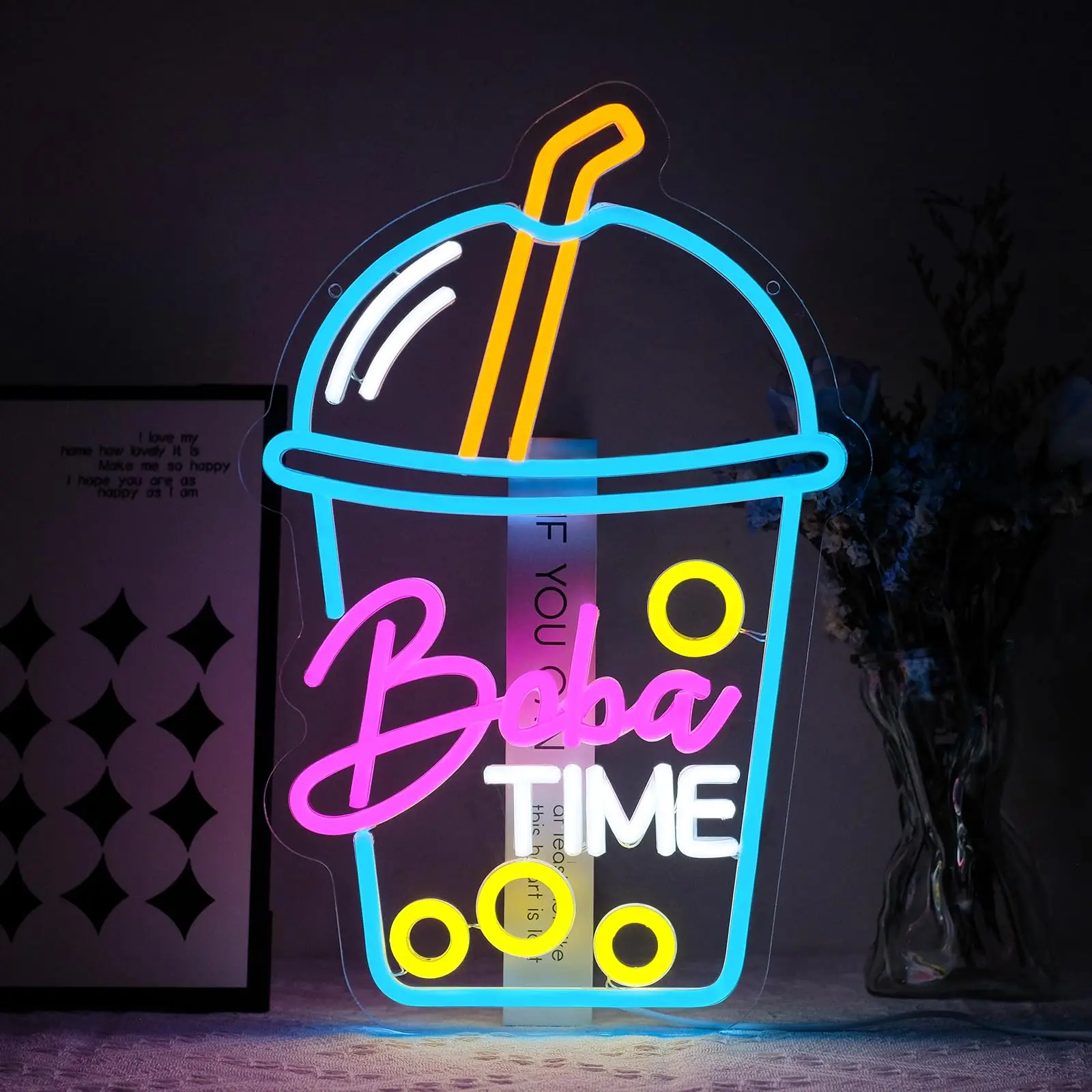 Boba Time Neon Sign voor Wall  - Coffee Tea Boba recensie en prijs