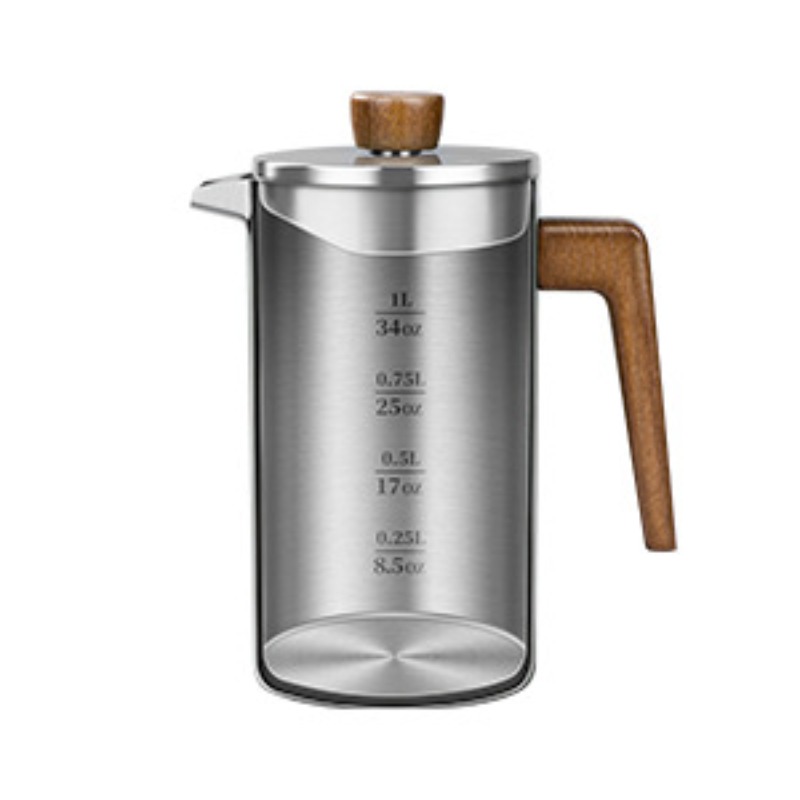 JUSTINLAU 1000ml RVS French Pr - French Press Coffee & Tea recensie en prijs