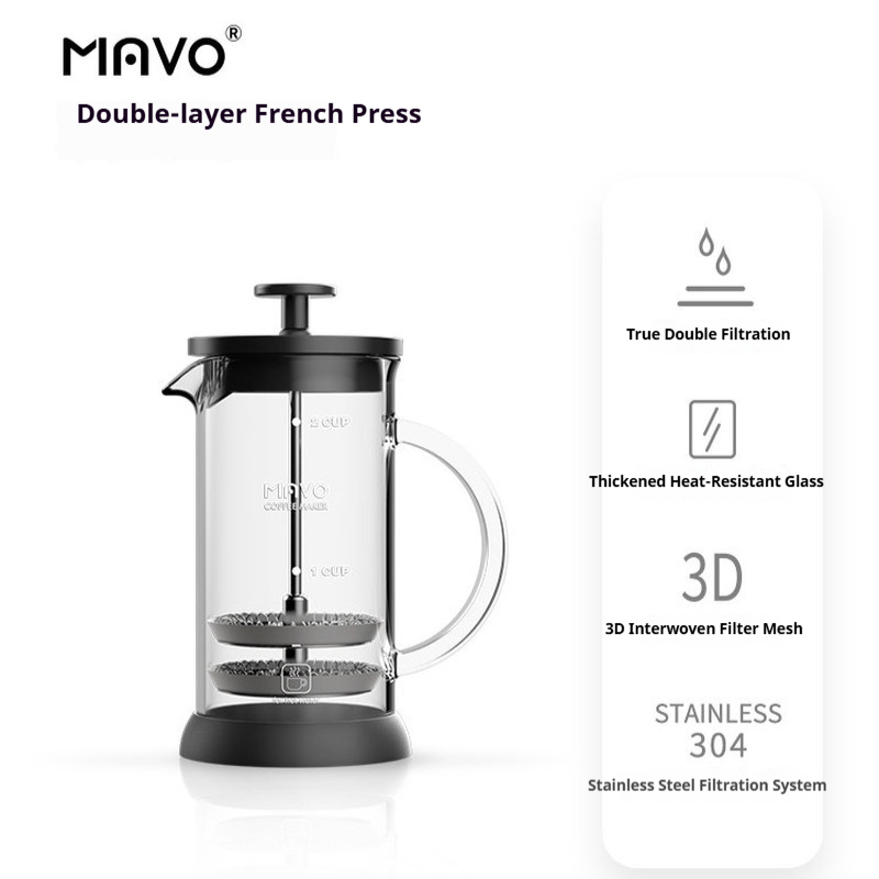 MAVO French Press Koffiezetapp - French Press Coffee & Tea recensie en prijs