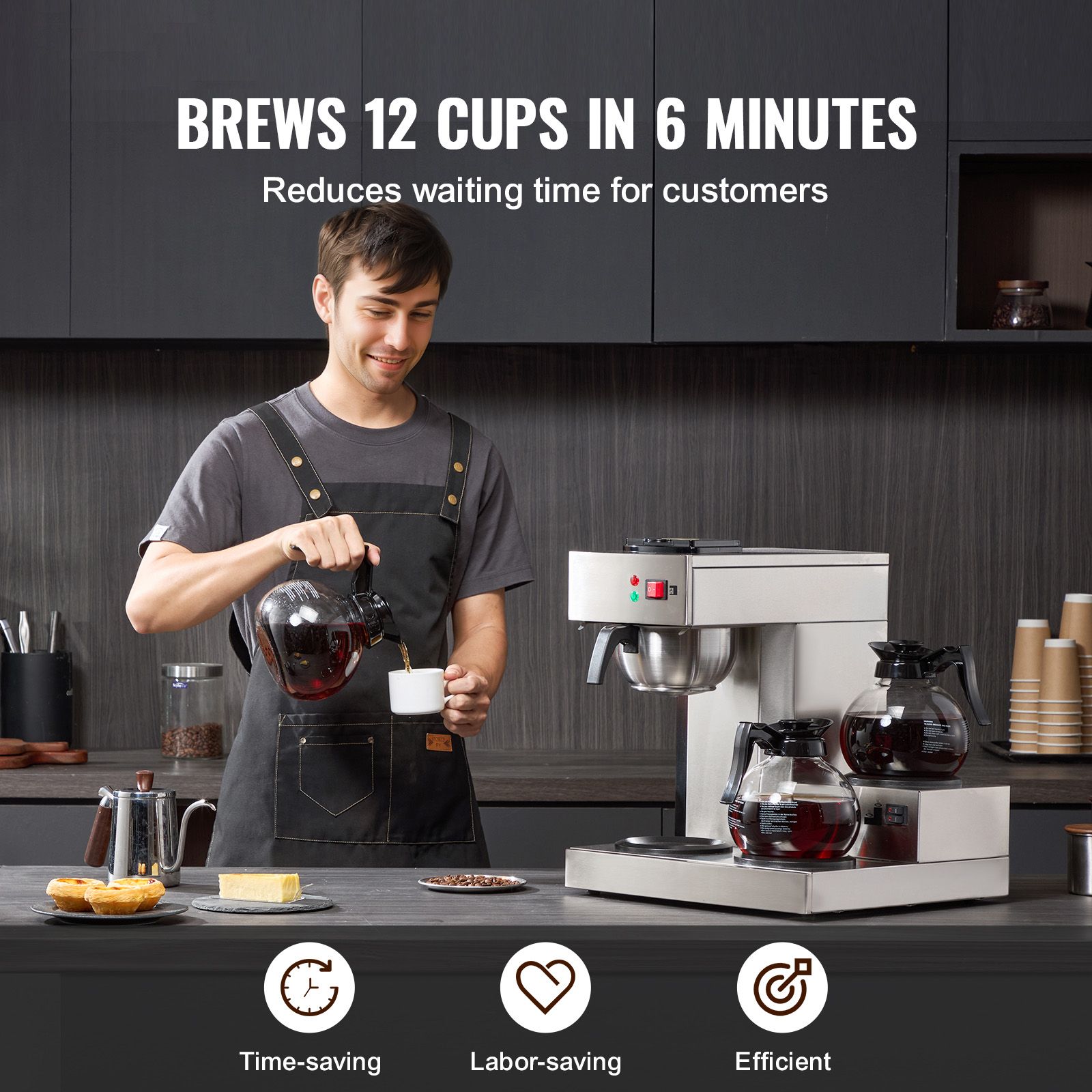 12-kops commercieel druppelkof - Coffee & Tea Haus recensie en prijs