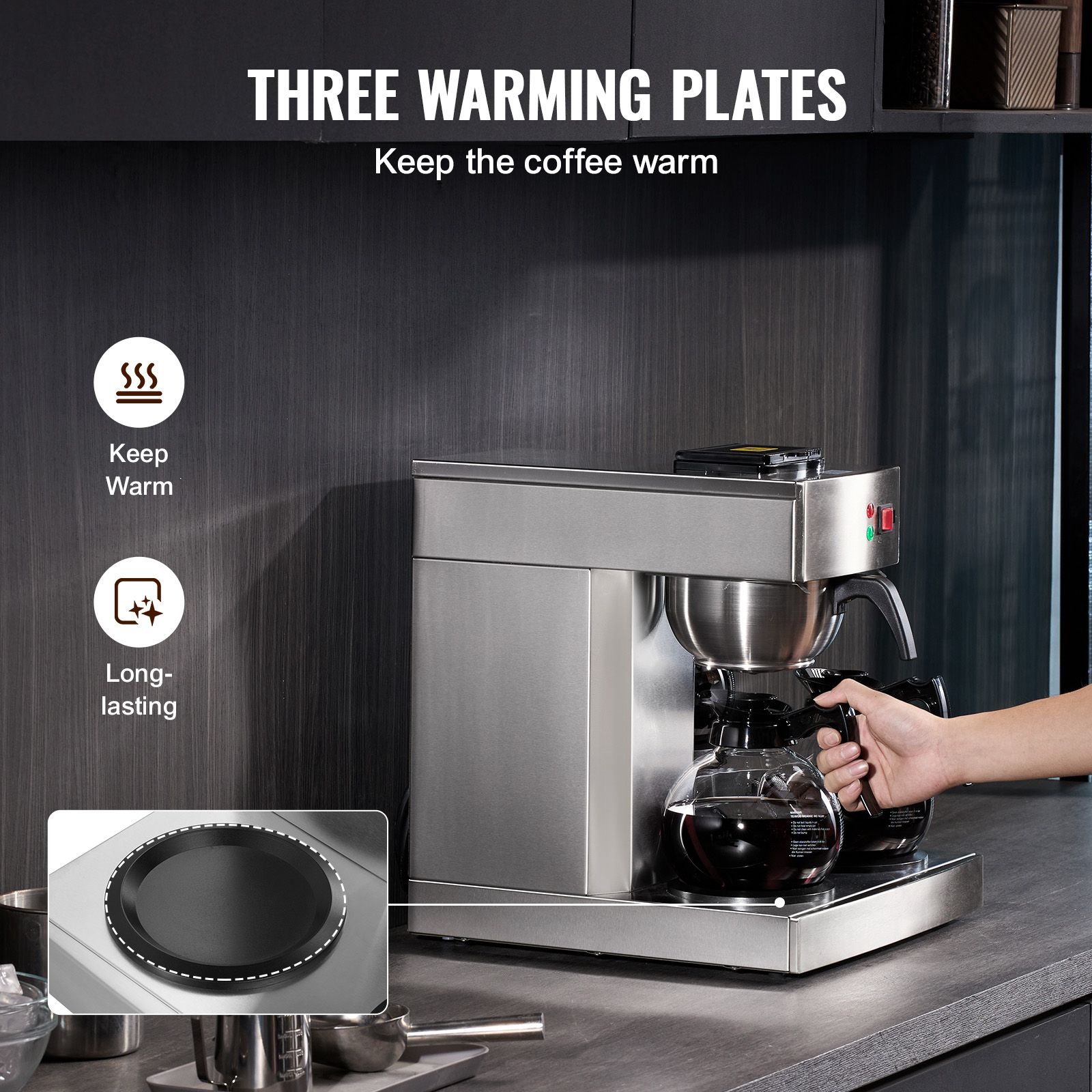 12-kops commercieel druppelkof - Coffee & Tea Haus recensie en prijs