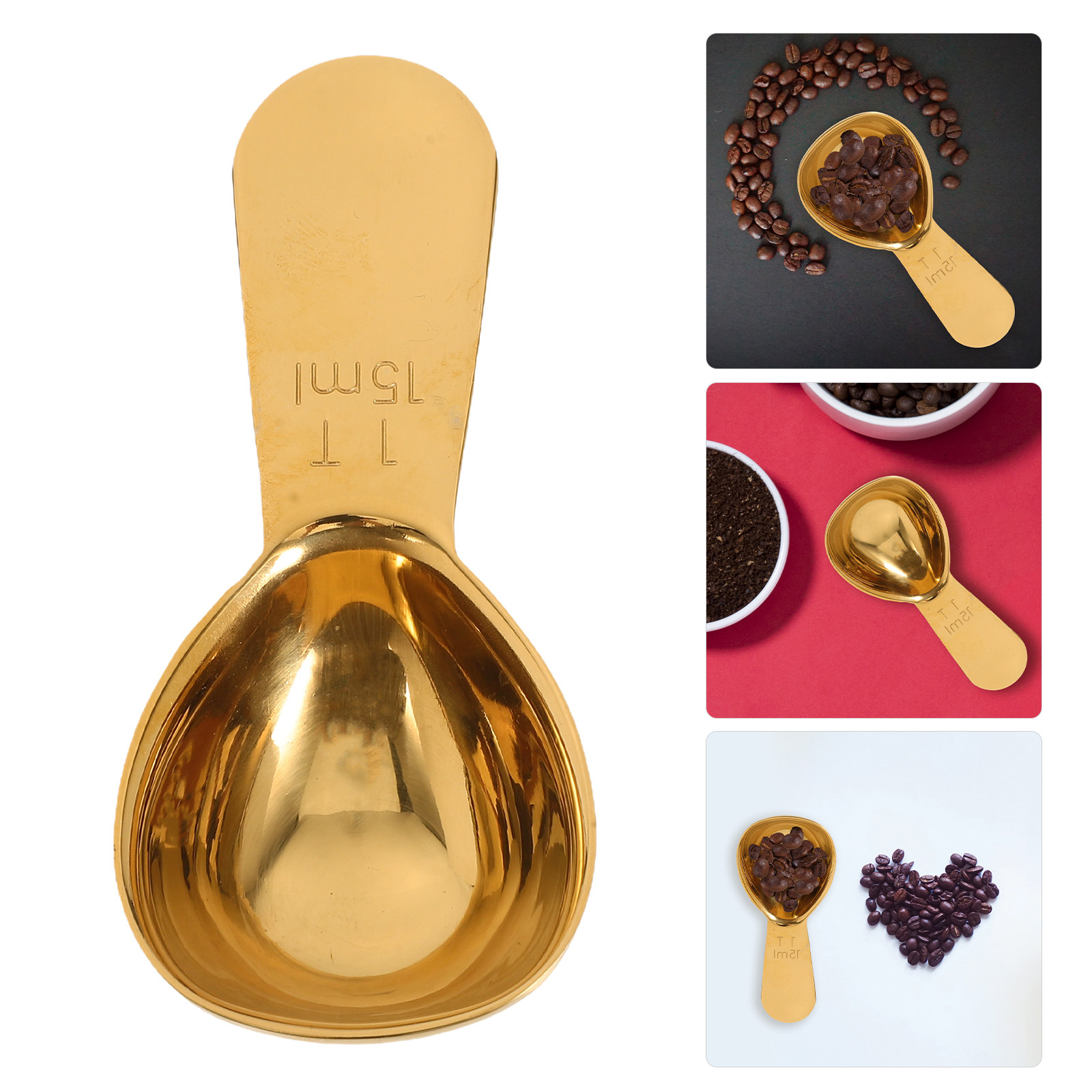 Roestvrijstalen koffiemaatlepe - Coffee Tea And Bean Leaf recensie en prijs
